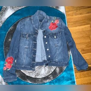 Flower Jean Jacket
